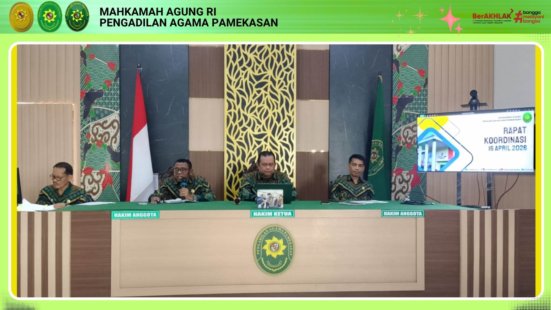 Tingkatkan Kinerja, Pengadilan Agama Pamekasan Gelar Rapat Koordinasi Komprehensif